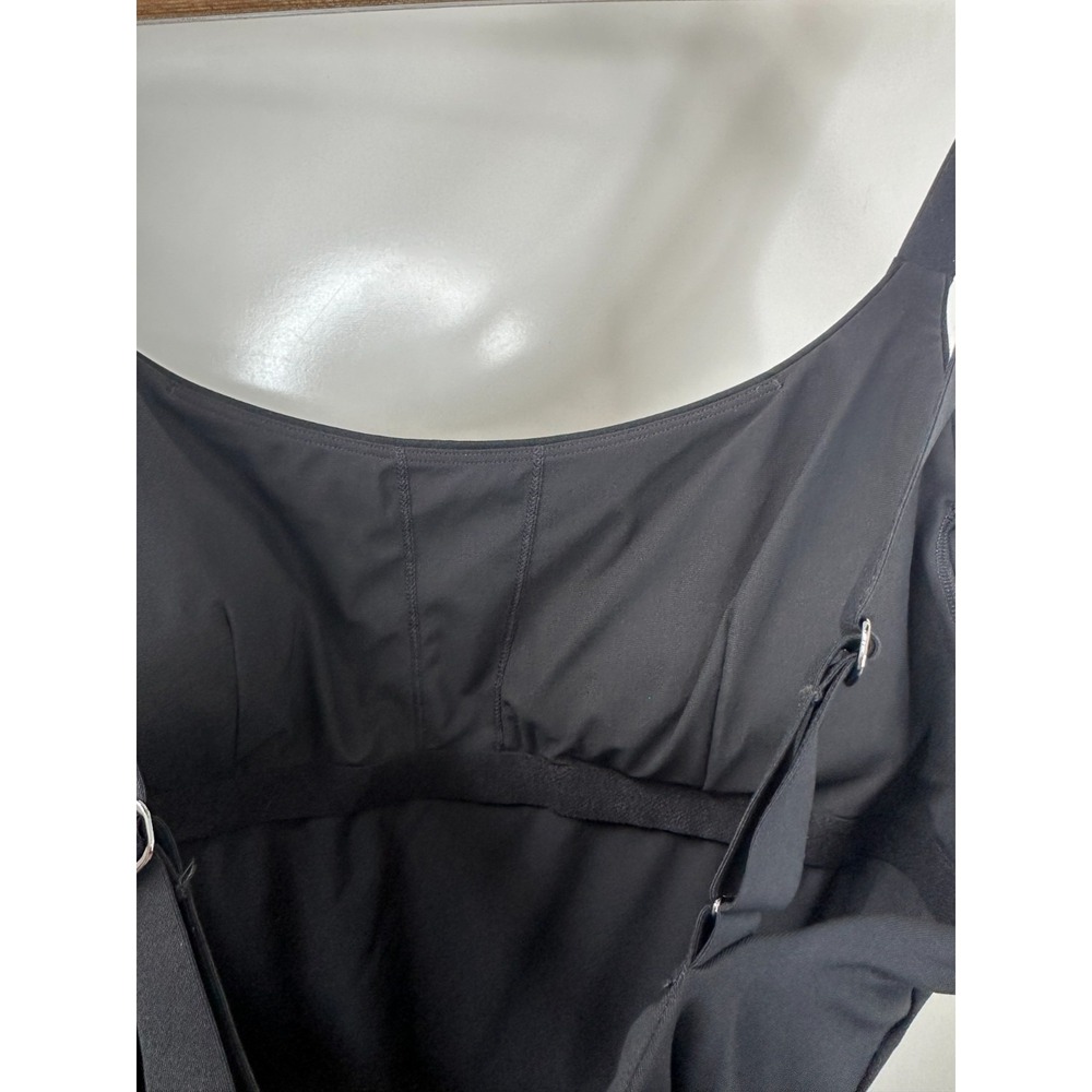 Athleta Hermosa One Piece Black Swimsuit #988619 Classic Minimalist Size Large - Picture 8 of 9